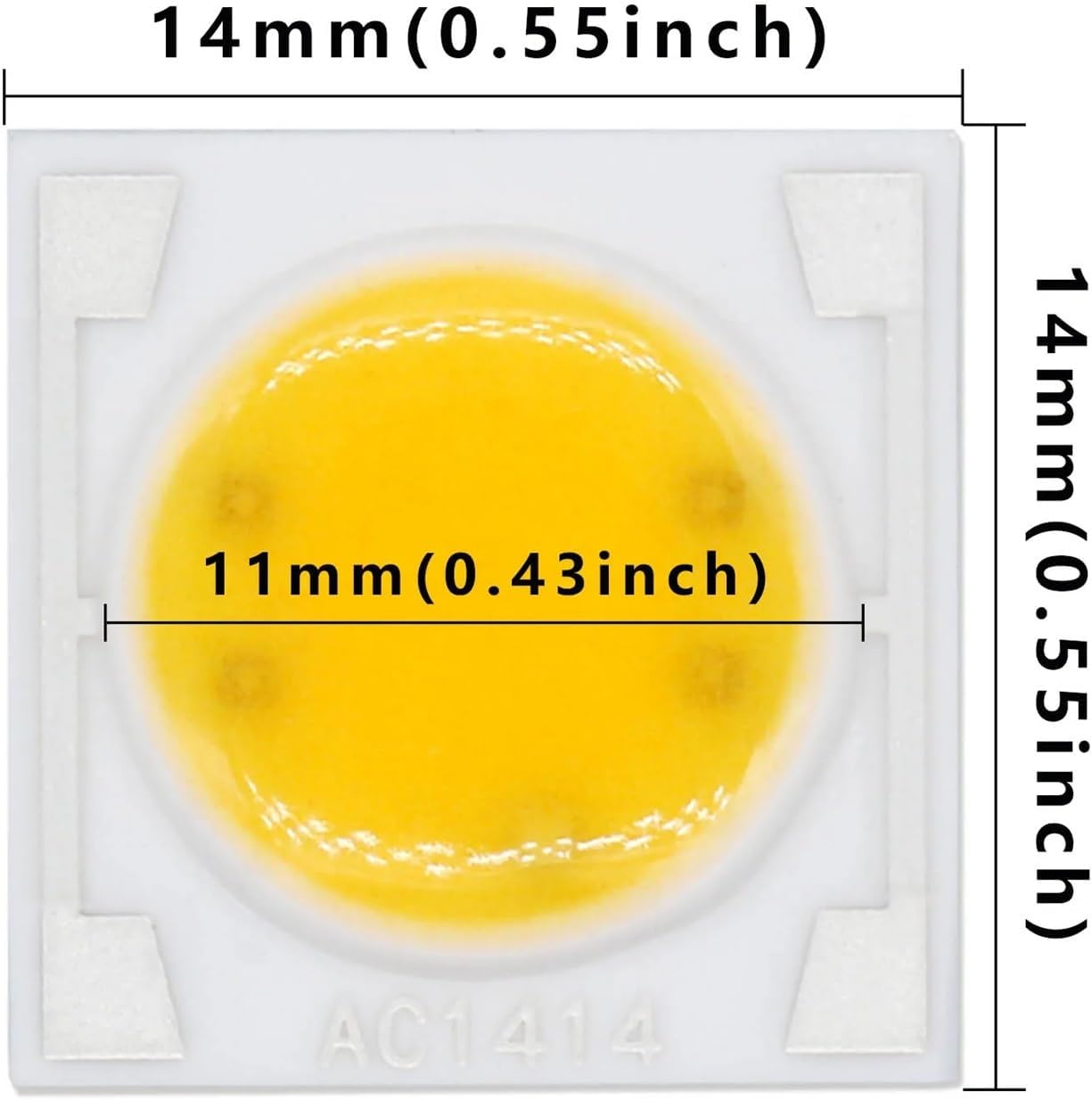 NFGZFNMKYW 10Pcs 3W 5W 7W 9W Connect AC220V Ceramic Bulb Emitting Diode Light Source(Warm White 3000K,AC220V_7W) image number 1