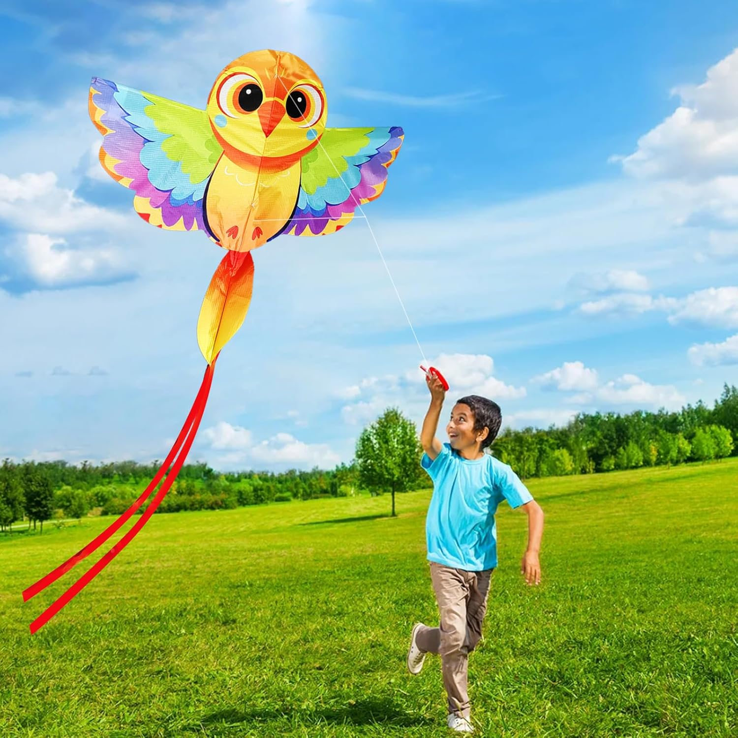 Touch the Sky Cartoon Animal Dragon for Adults, Easy to Fly, Unique Structure Design, Excellent Outdoor Games and Activity Toys. Suitable for Beginners