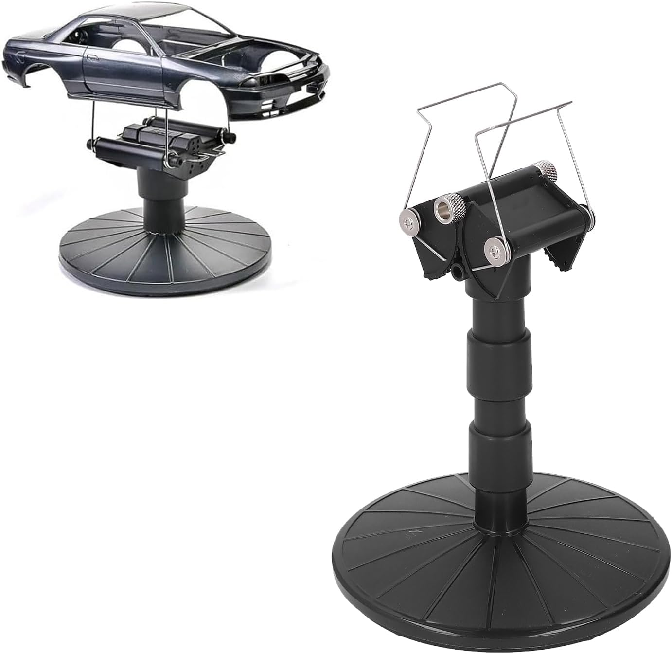 Spray Work Painting Stand, Paint Spraying Turntable Adjustable Height, Spring Width, Spray Work Painting Turn Table Stand for Easy Spray Painting image number 6