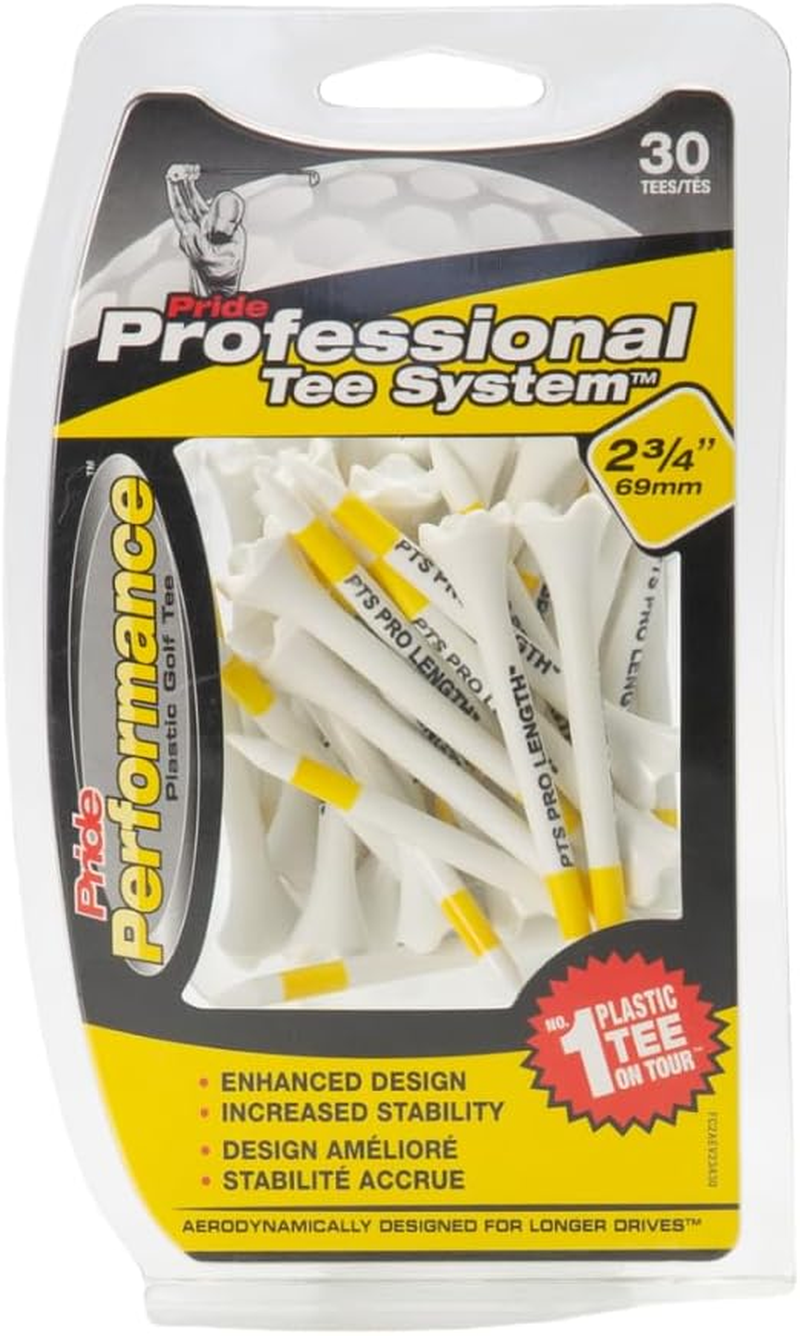 Pride Sports Evolution PTS Tees 15 Packs, 2 3/4 Inch, Yellow