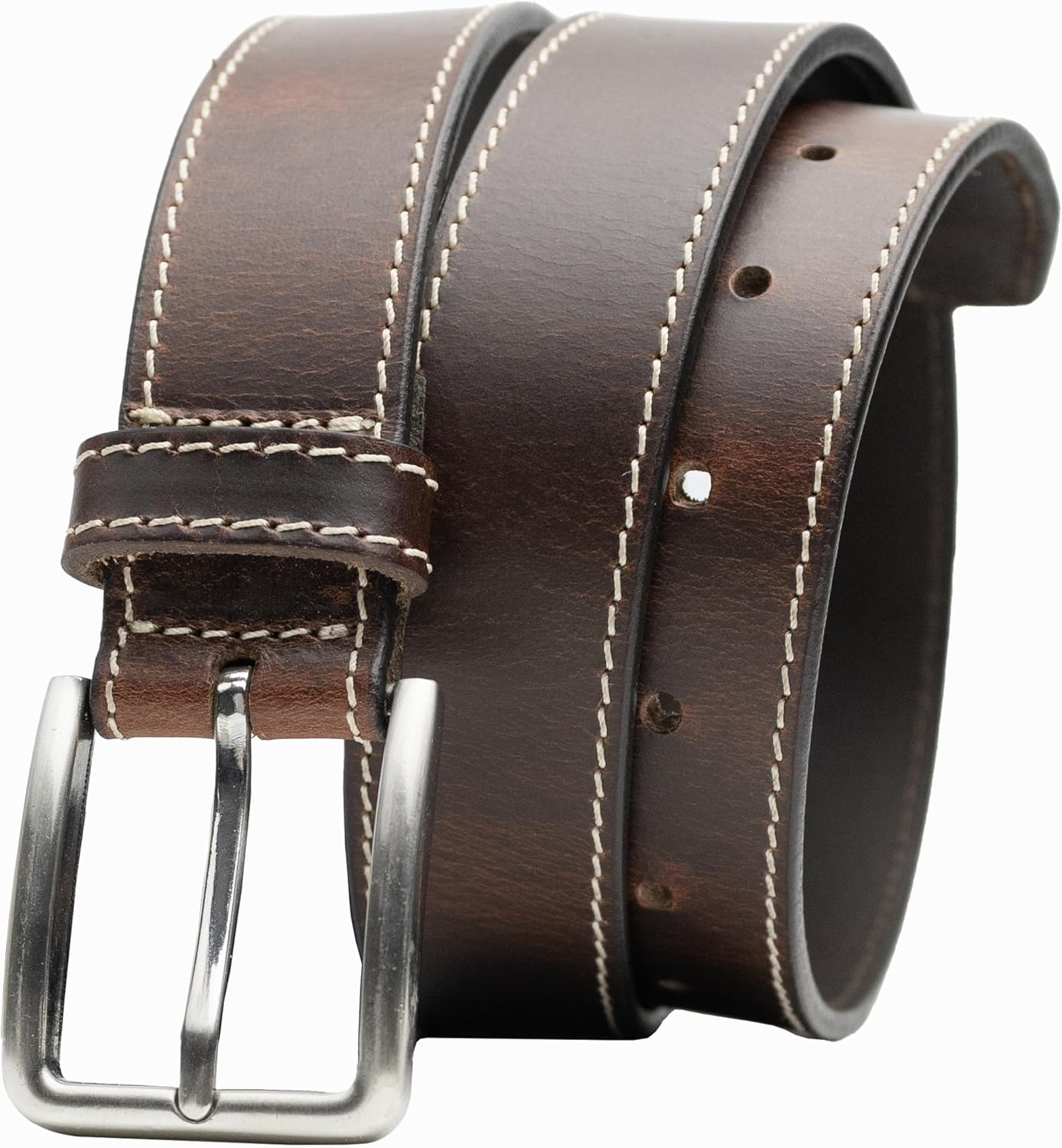 Slick City Belt - Genuine Full Grain Leather with Nickel Free Buckle image number 5