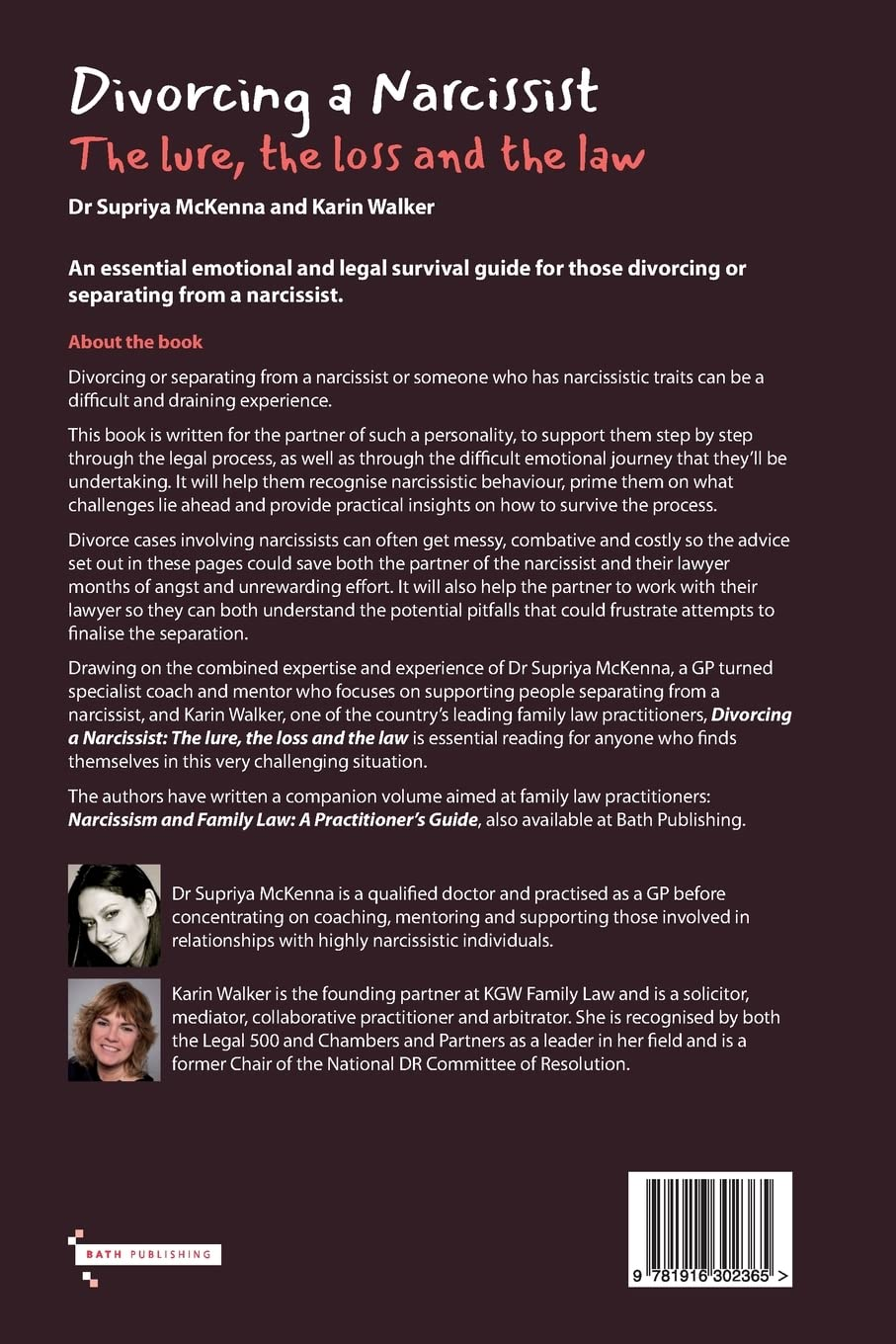 Divorcing a Narcissist: the Lure, the Loss and the Law