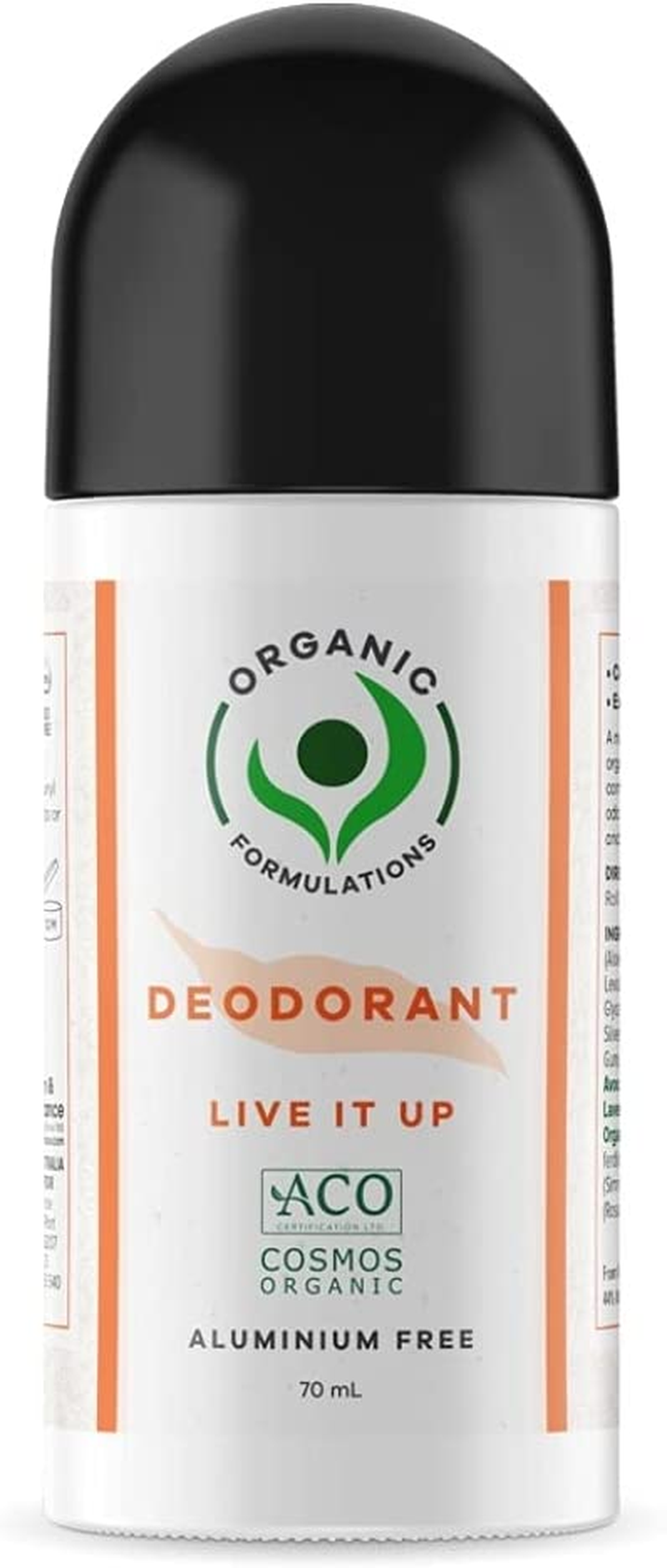 Organic Formulations Live It up Deodorant 100Ml | Certified Organic