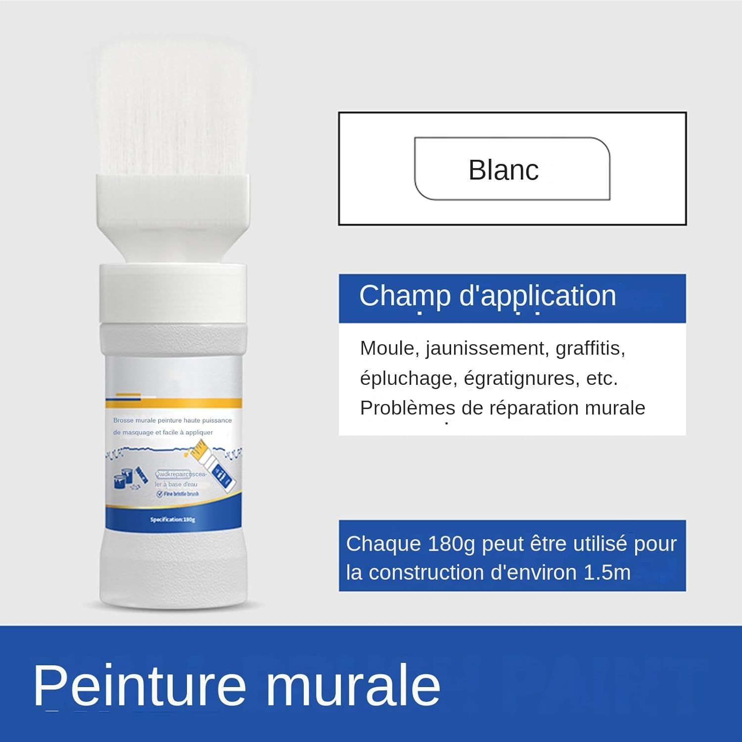 4.13 Inch Paint, Wall Paint, Wall Repair Roller Paint, Rolling Brush for Wall Repair Cracks and Graffiti image number 2