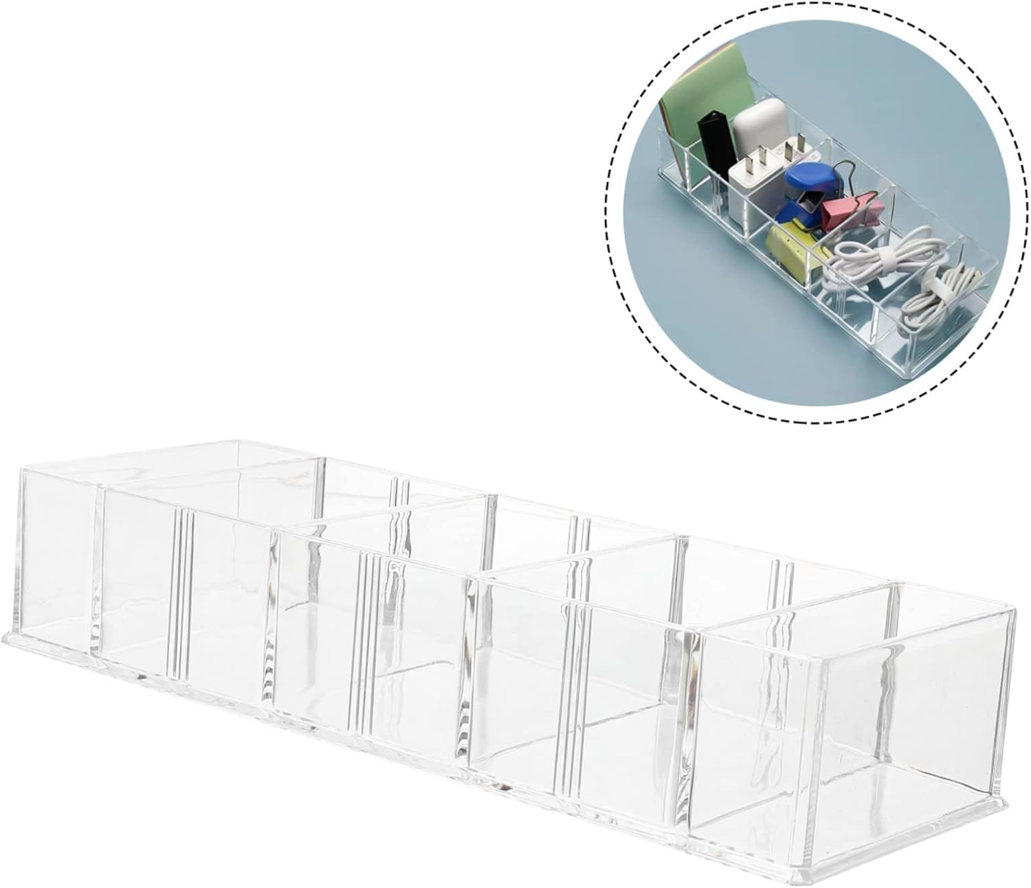 Hohopeti Cable Management Box Cord Storage Organizer Elegant USB Cable Container image number 1