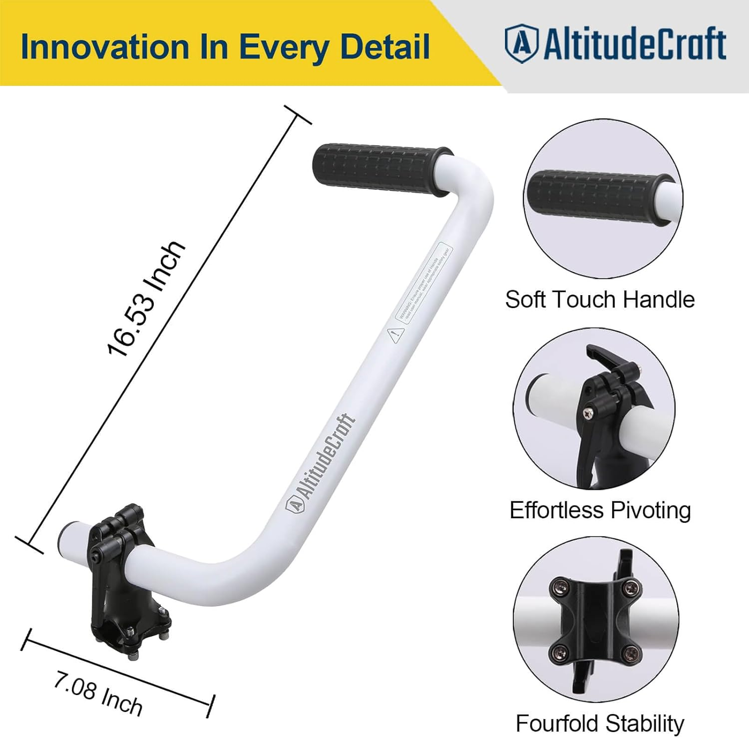 Upgraded Weed Eater Handle, String Trimmer Handle Extension, Ergonomic Back Saver Lawn Trimmer Handle Grip - Universal Weedeater Handle for Easy Yard Trimming (Patented)