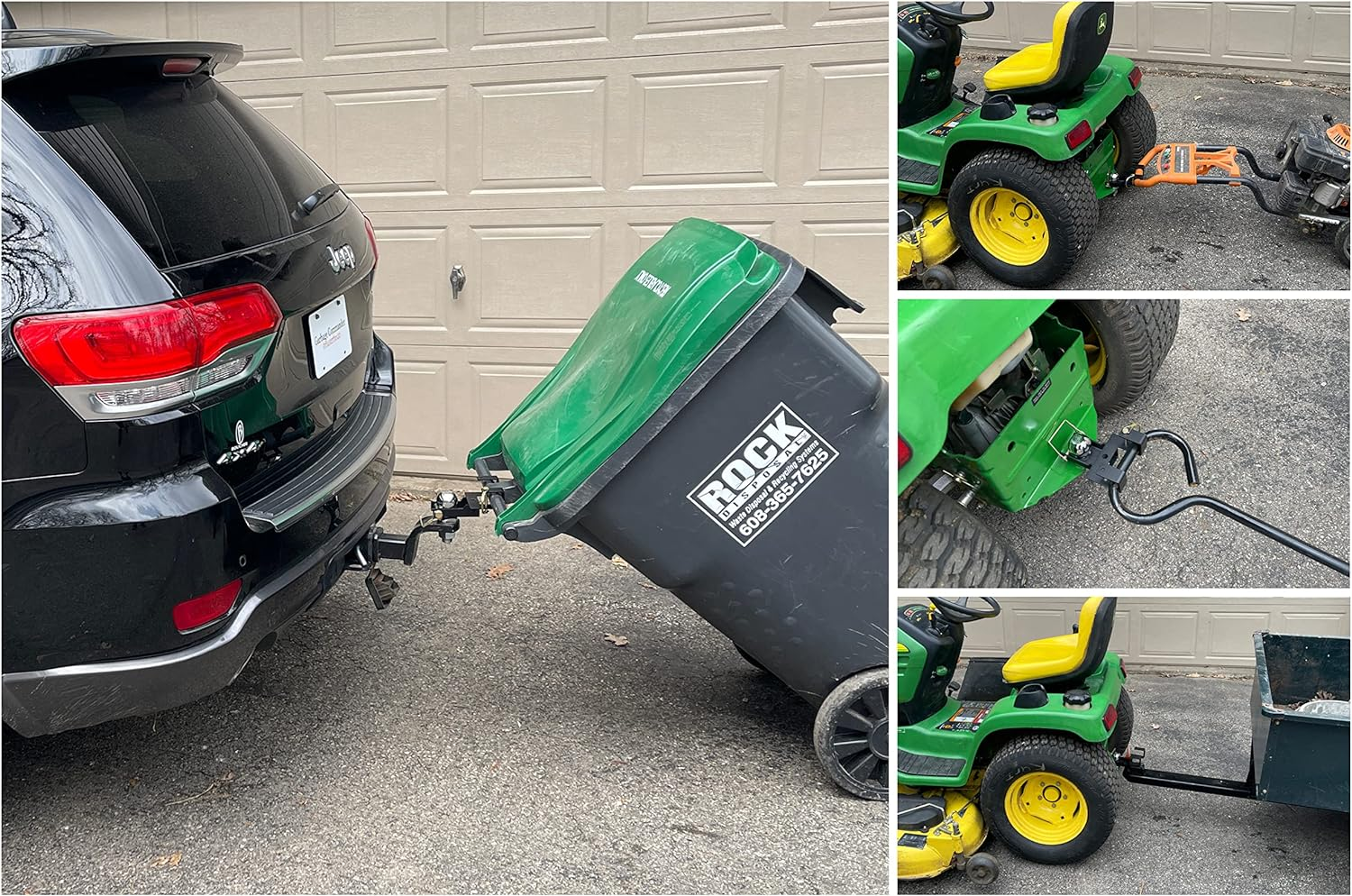 Garbage Commander Combo Hitch, Haul Pin Hitch, Handled Lawn and Garden Equipment, or Wheeled Garbage Cans image number 6