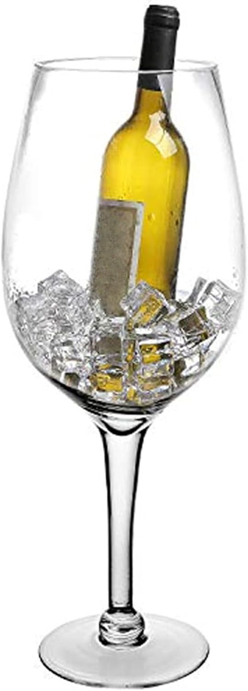 85Oz/16Inches Hand-Blown Giant Wine Glass for Celebrations & Gatherings, Mega Pint, Huge Stemware, Clear Decorative Glassware, Large Novelty Champagne Magnum Chiller, Oversized XL Goblet image number 4