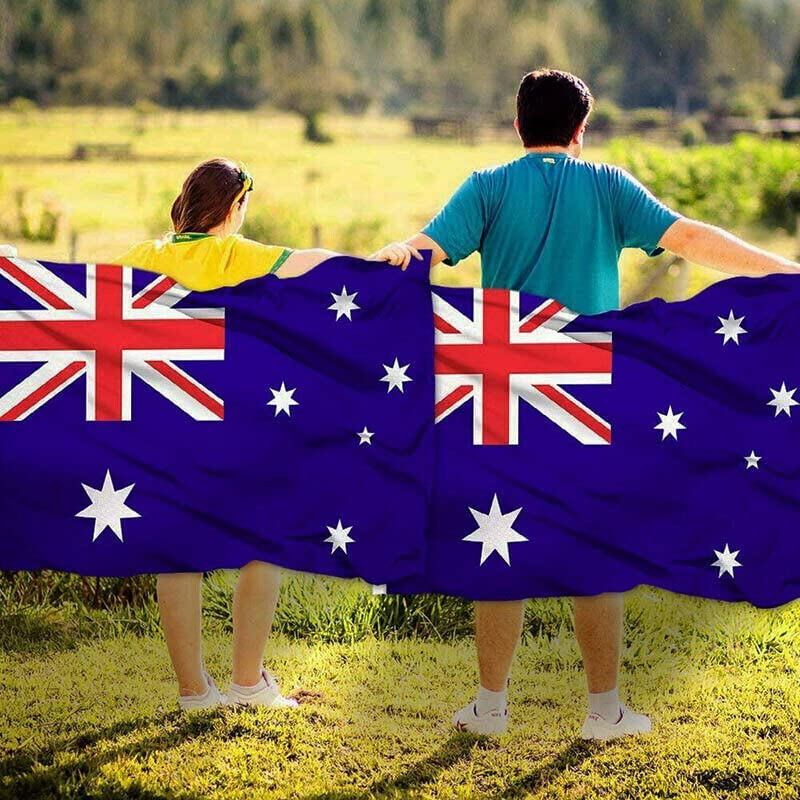 AIMALL Large Australian Aussie Flag Australia Day Oz Heavy Duty Outdoor 90Cm X 150Cm image number 1