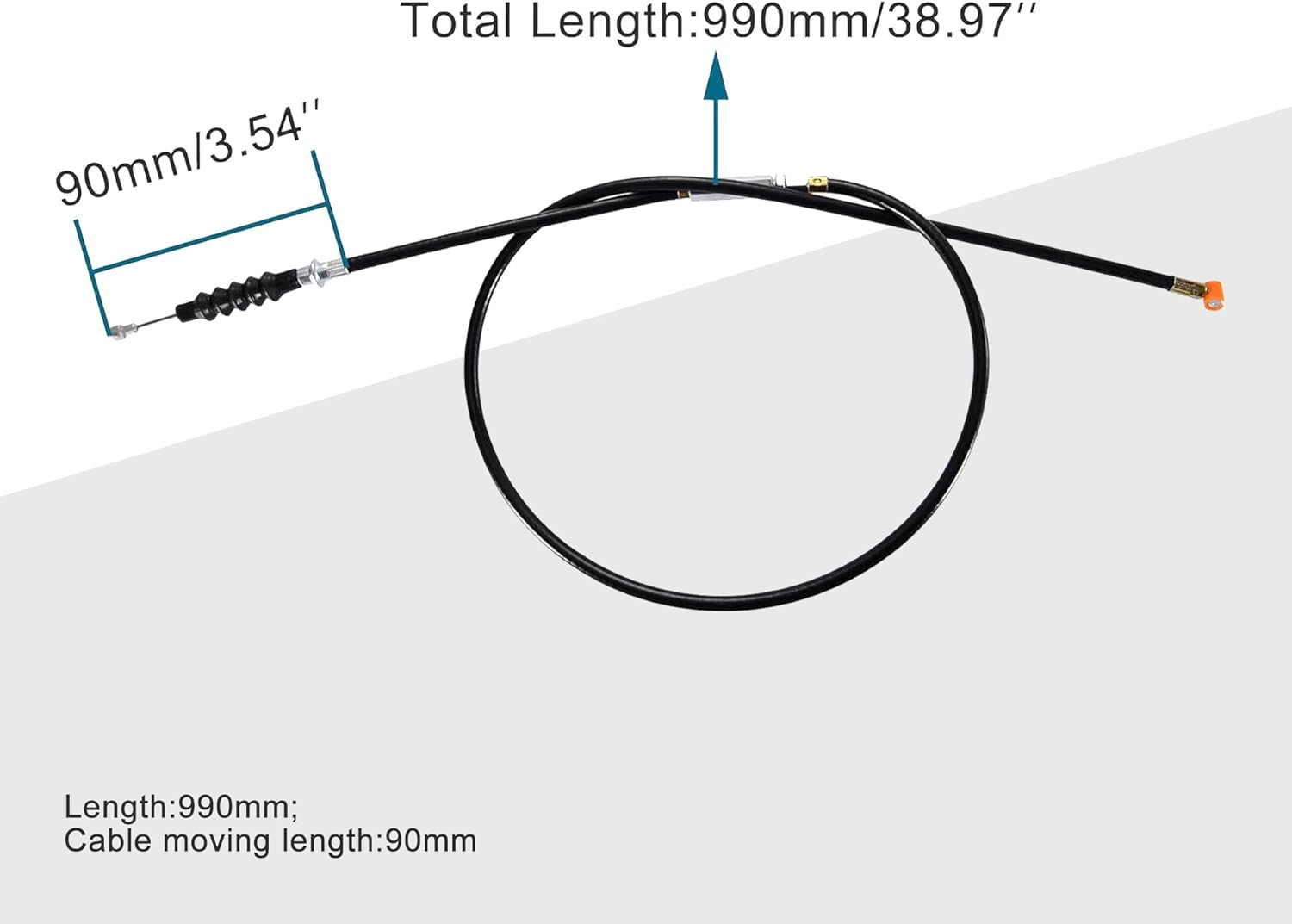 GOOFIT 38.98" Clutch Cable with Adjuster for 50Cc 70Cc 90Cc 110Cc 125Cc Dirt Bike