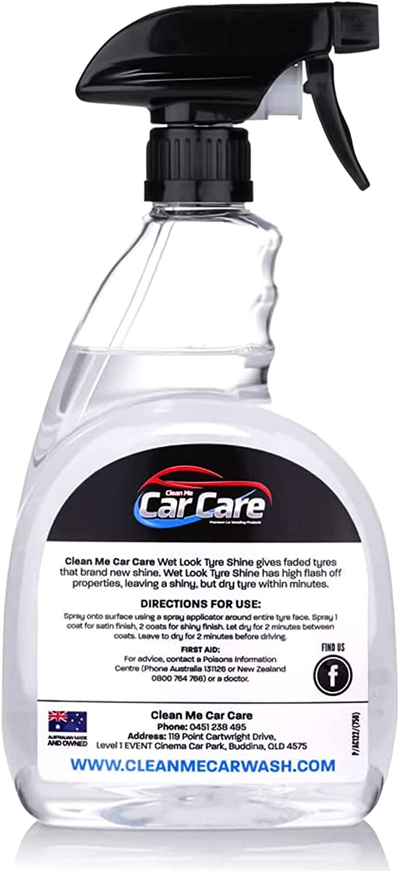 Wet Look Tyre Shine Spray &ndash; Long-Lasting Gloss & Protection | Wheel & Tyre Cleaner | Car Detailing & Wash Kit &ndash; 750Ml image number 5