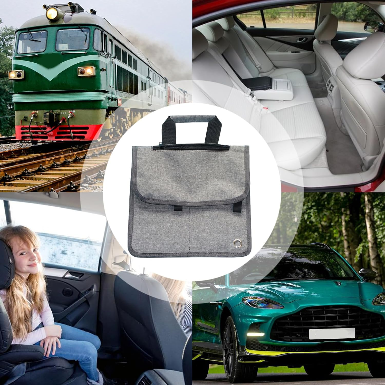 Travel Seat Pocket Organizer: Versatile Hazelnut & Car Storage, Great Travel Caddy | for Electronics, Wallet, Feather, Baby Items | Pocket