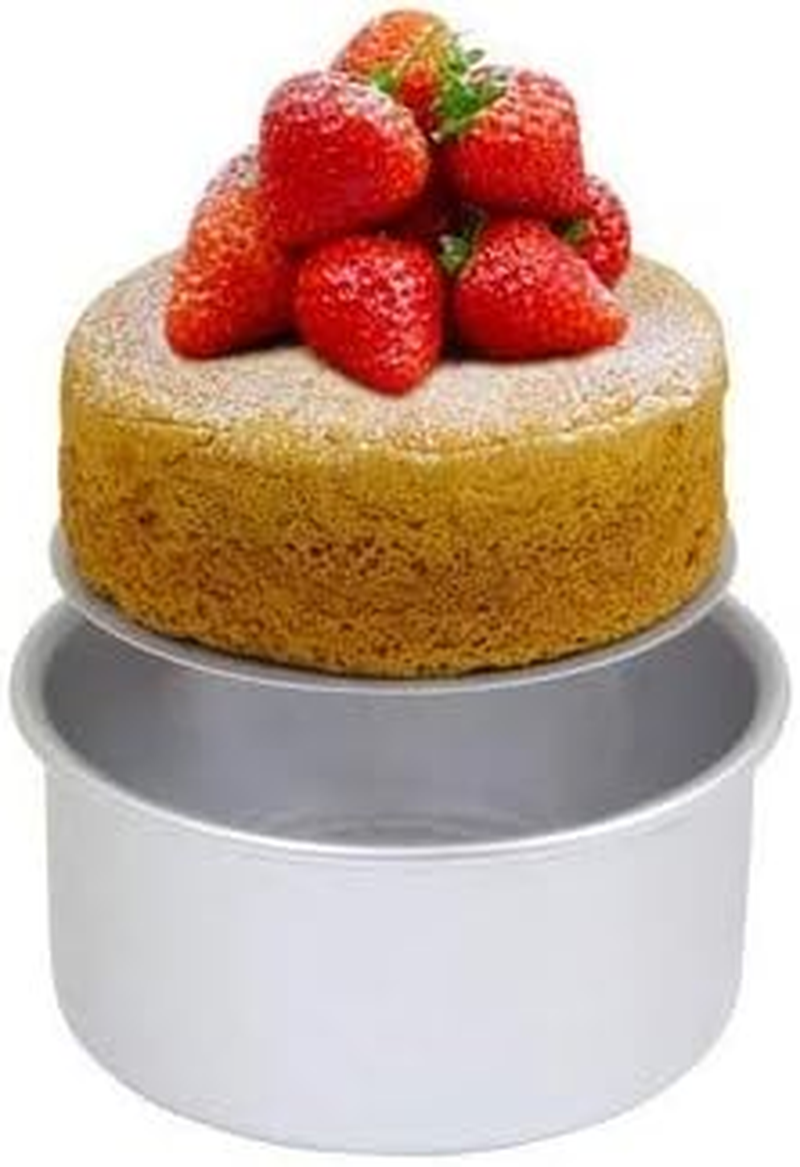PME LBR073 Anodised Aluminium 3 Inch Deep round Cake Tin with Loose Base, 7" (178Mm) Silver image number 3