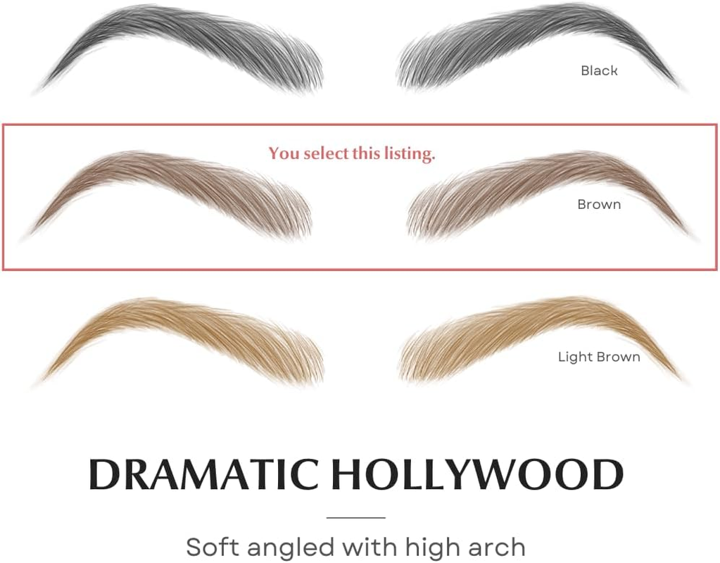 Bliss and beyond USA | Microblading & Shading Tattoo | a Combination of Hair Stoke and Powdered Brows | Non-Toxic | Vegan Friendly (Dramatic Hollywood, Brown) image number 3