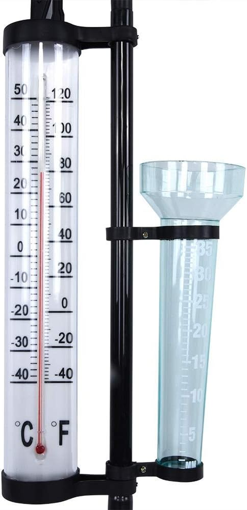 Garden Weather Station, Weather Station Rain Gauge, Wind Gauge Rain Gauge and Thermometer for Garden, Farm, Field image number 1