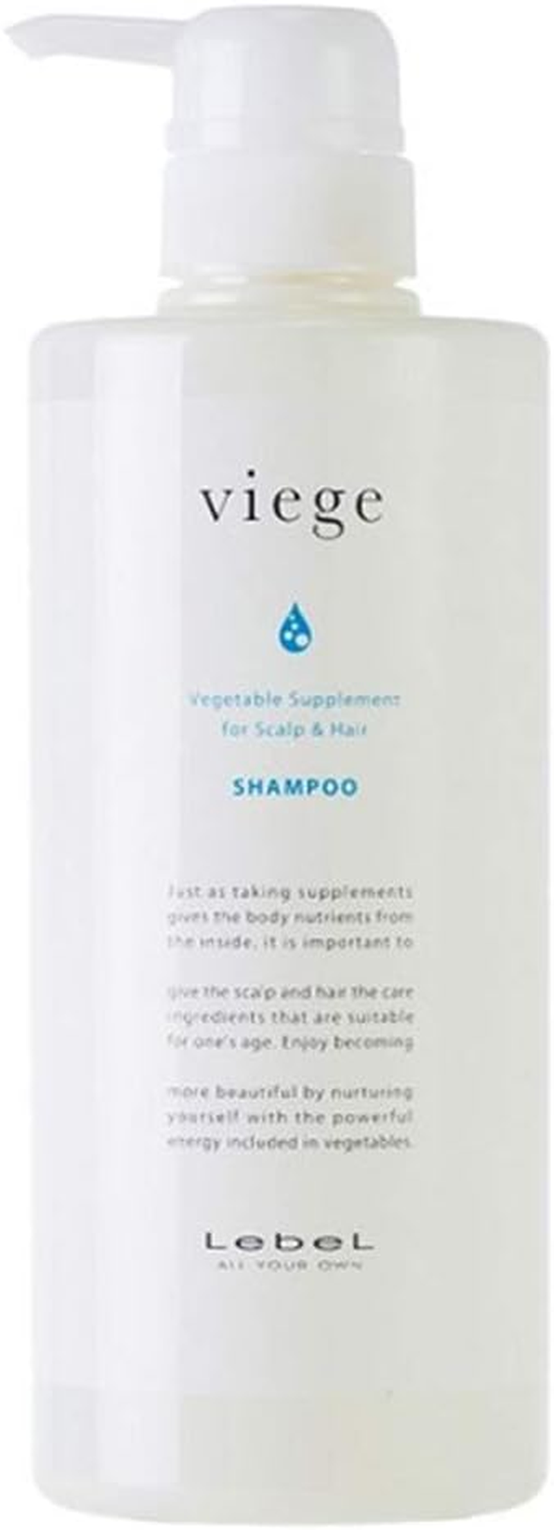 Lebel Viege Hair Shampoo - 600Ml (Green Tea Set)
