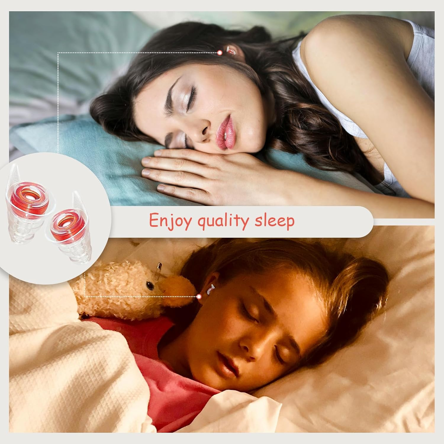 High Fidelity Music Ear Plugs - Perfect Noise Reduction Music Ear Plugs for Musicians, Concerts, Festivals & Drummers, High-Fidelity Earplugs with Protective Case (Red, Adults) image number 1