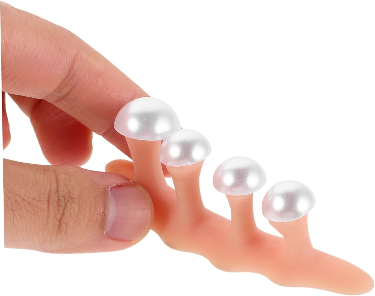 2Sets Nail Separator for Pedicure Silicone Toe Separators Pearl Decor Toenail Spacers for Nail Art and Manicure image number 1