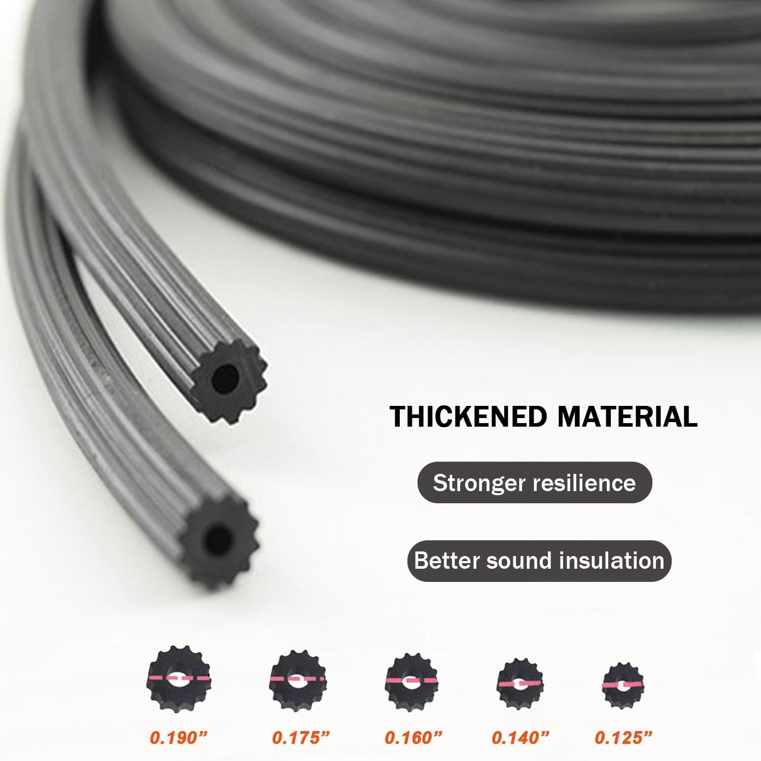 ACEBON 30 Metres Diameter 3.0 Mm Rubber Piping Tape for Fly Screen Mosquito Screen Insect Screen Replacement Part Accessories image number 1