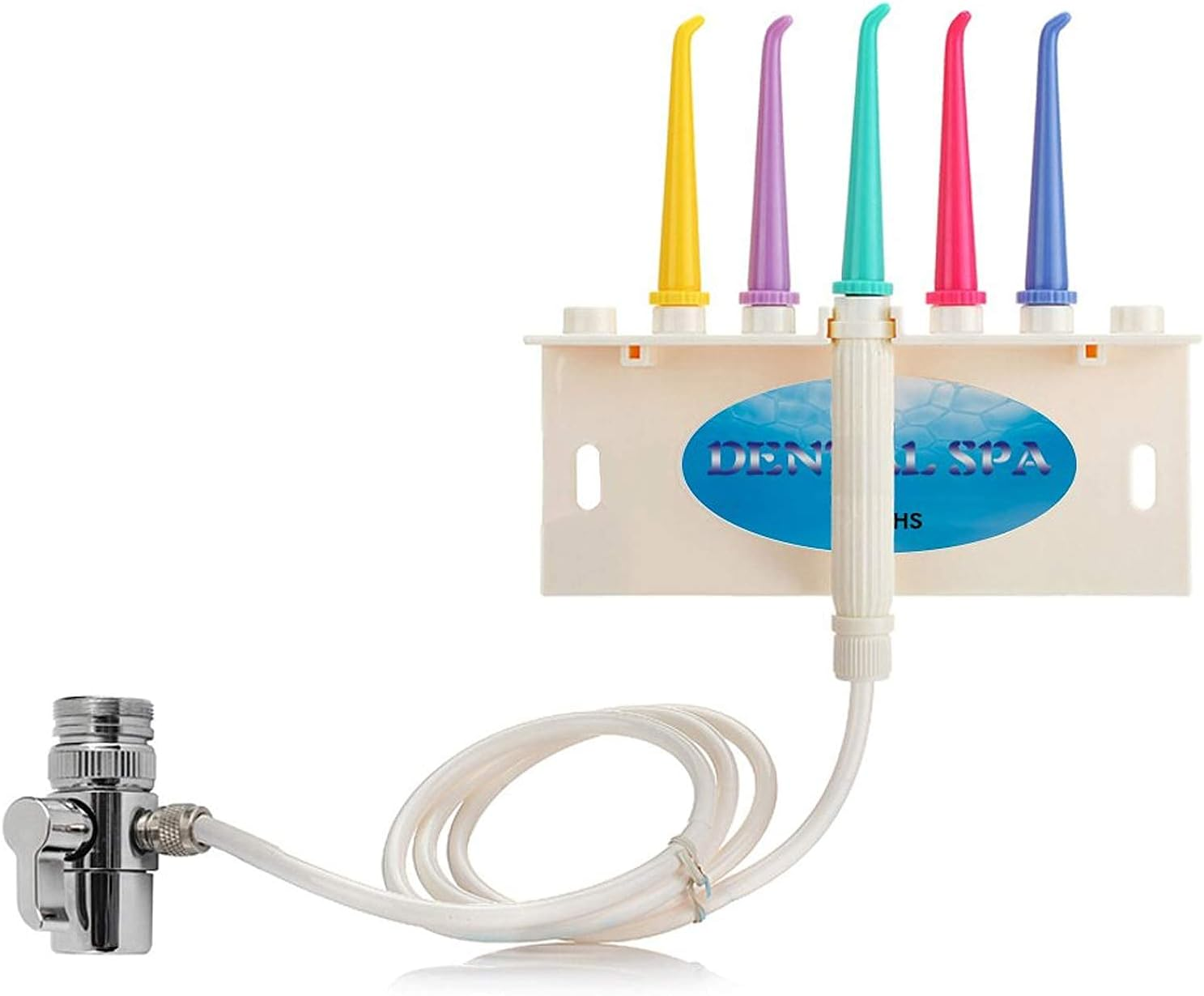 Water Flosser for Family Use 5 Color Jet Tips for Faucet & Shower, Oral Irrigator Non-Electric Safety Water Pressure, Dental Oral Care Tooth Cleaning. Energy Saving & Environmental Protection. image number 4