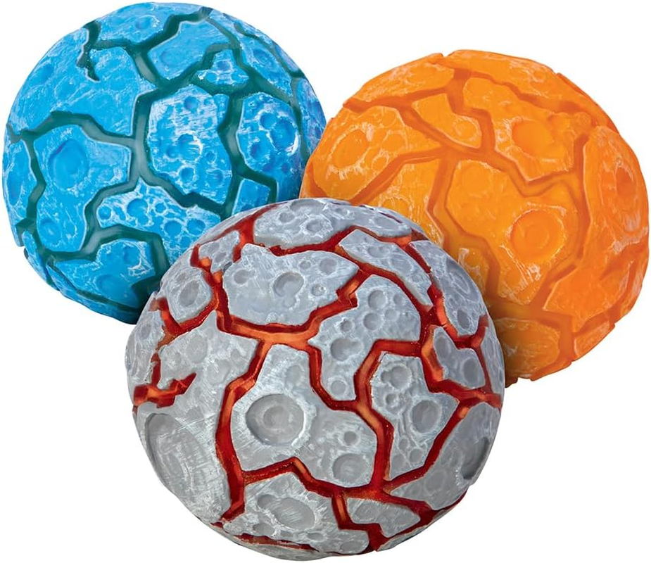 Needoh Magma Squishy Light up Meteorite Stress Ball - Glow in the Dark Squeeze Ball, LED Core with Oozing Magma Effect, Fidget Toy for Stress Relief, Anxiety & ADHD, Assorted Styles image number 2