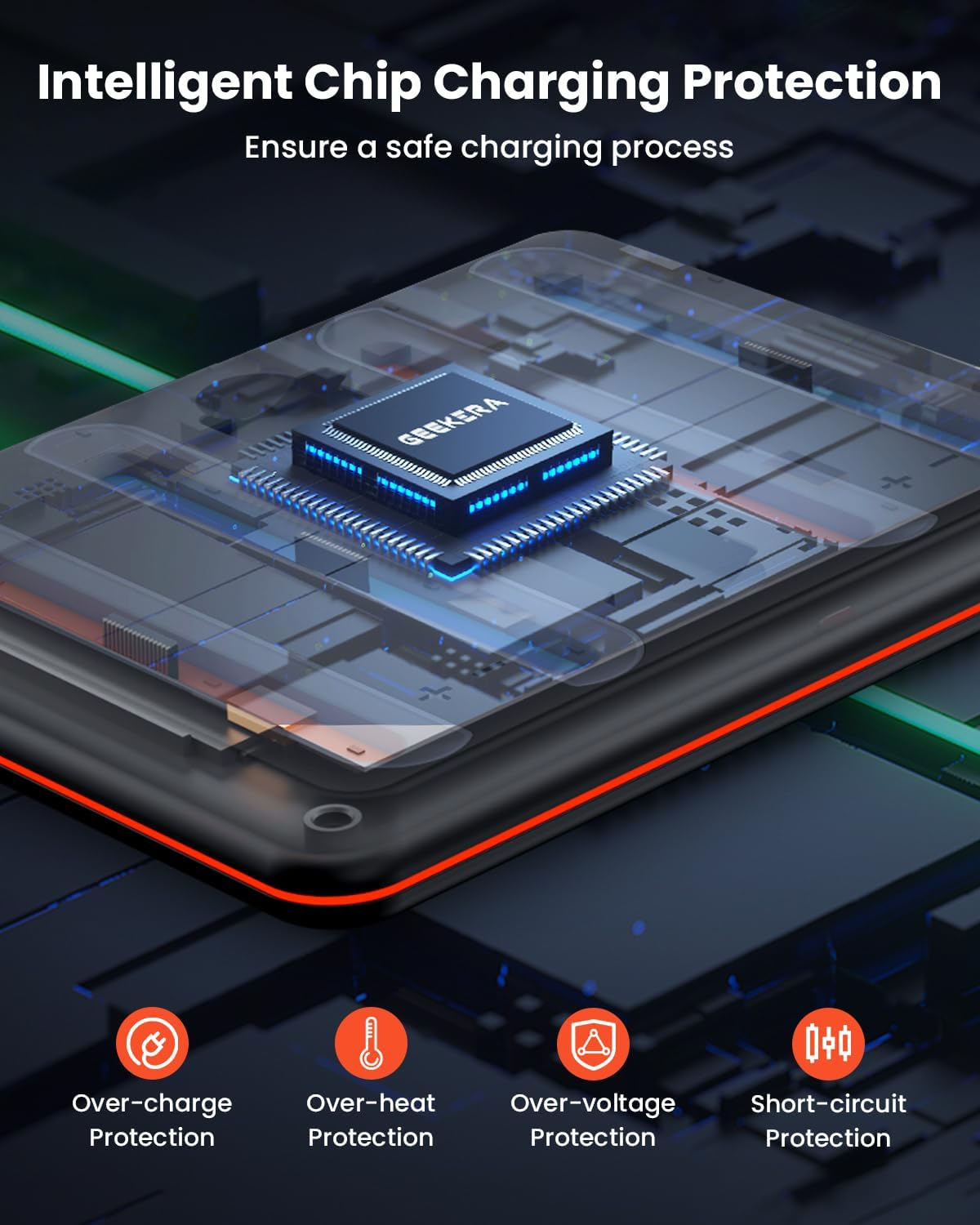 Switch 2 Controller Charger Dock for Nintendo Switch Joycon, Magnetic Charging Dock Station with RGB Light Modes, Charger Indicator & USB C Cable, Switch Accessory Kits, Storage Four Game Cards image number 6