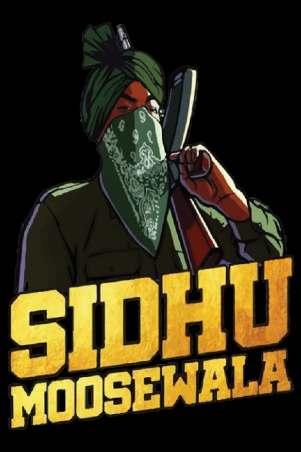 Sidhu Notebook: Sidhu Moose Wala Classic Wide Ruled, 6X9, 100 Pages, Sidhu, for Teens, Girls, Boys and Adults|Best Gift for Sidhu Lovers (Composition Notebooks) image number 1