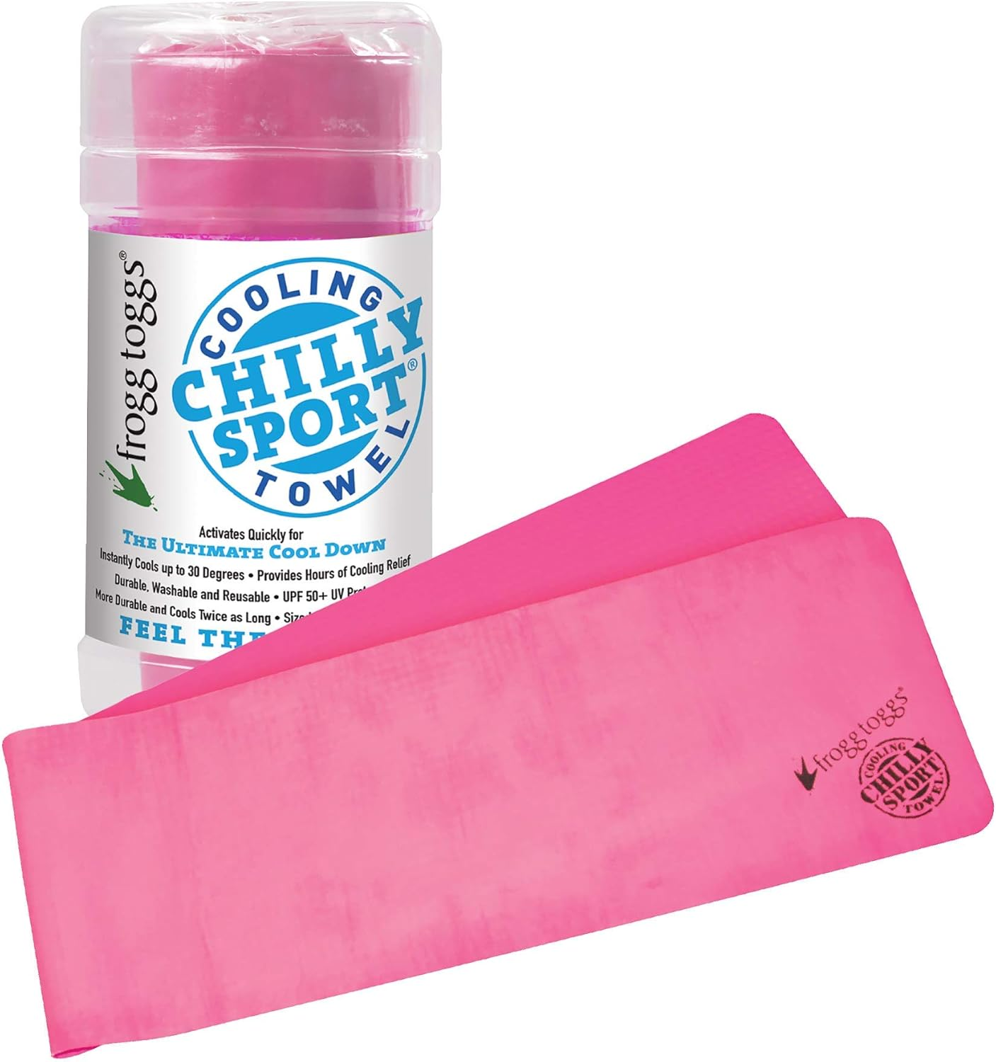 FROGG TOGGS Chilly Sport Cooling Neck & Head Band Towel, Size 33" X 6.5"