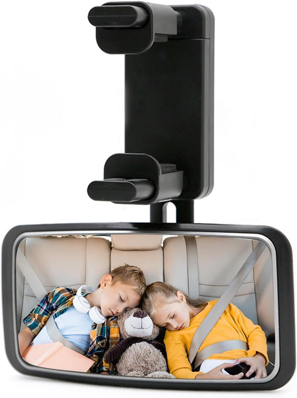 Safety Car Seat Mirrors,Back Seat Looking-Glass for Toddler 360-Degree - Large Visual Area Rear Car Seat Mirrors for Various Headrests image number 2