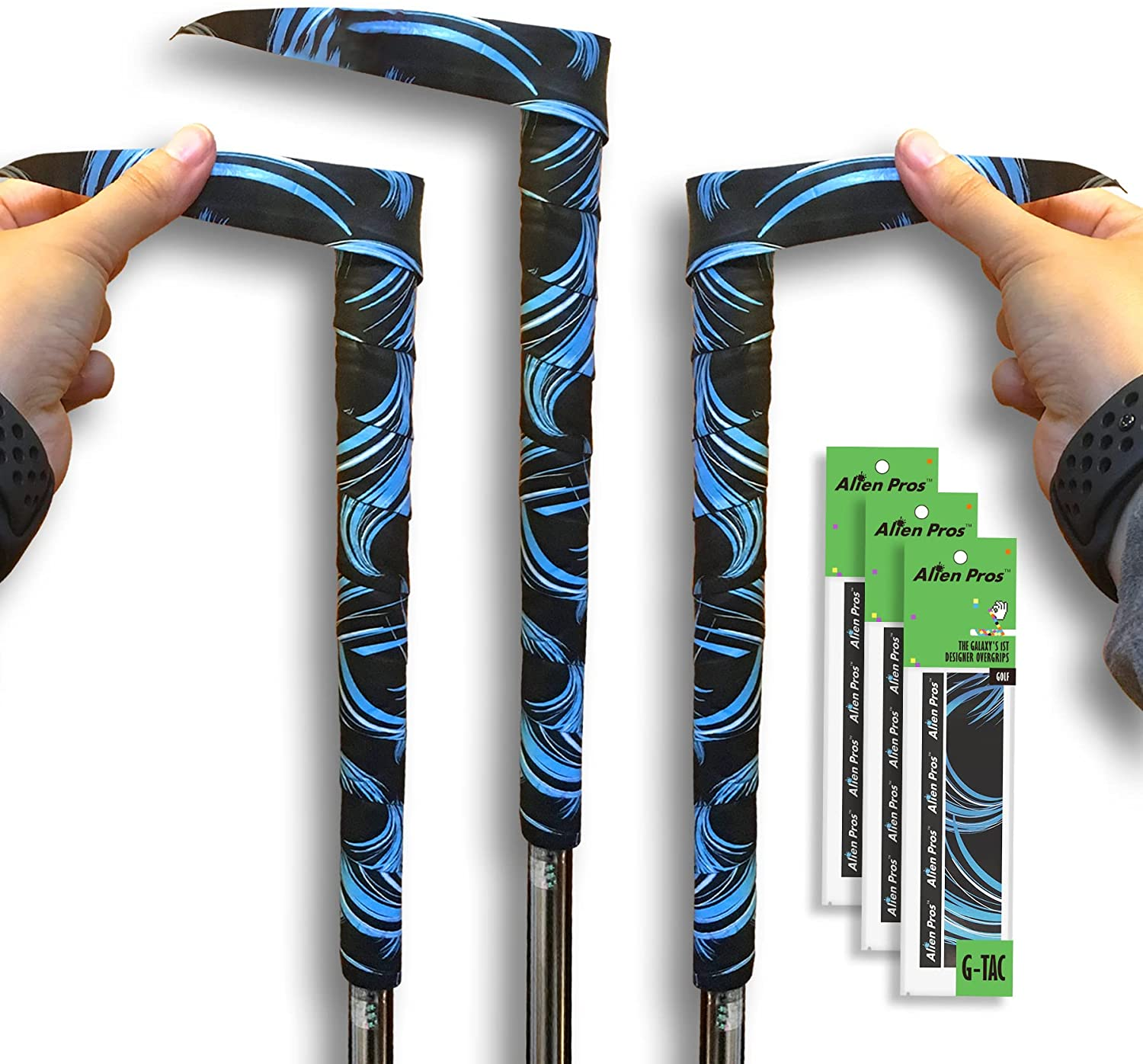 Alien Pros Golf Grip Wrapping Tapes - Innovative Golf Club Grip Solution - Enjoy a Fresh New Grip Feel in Less than 1 Minute image number 2