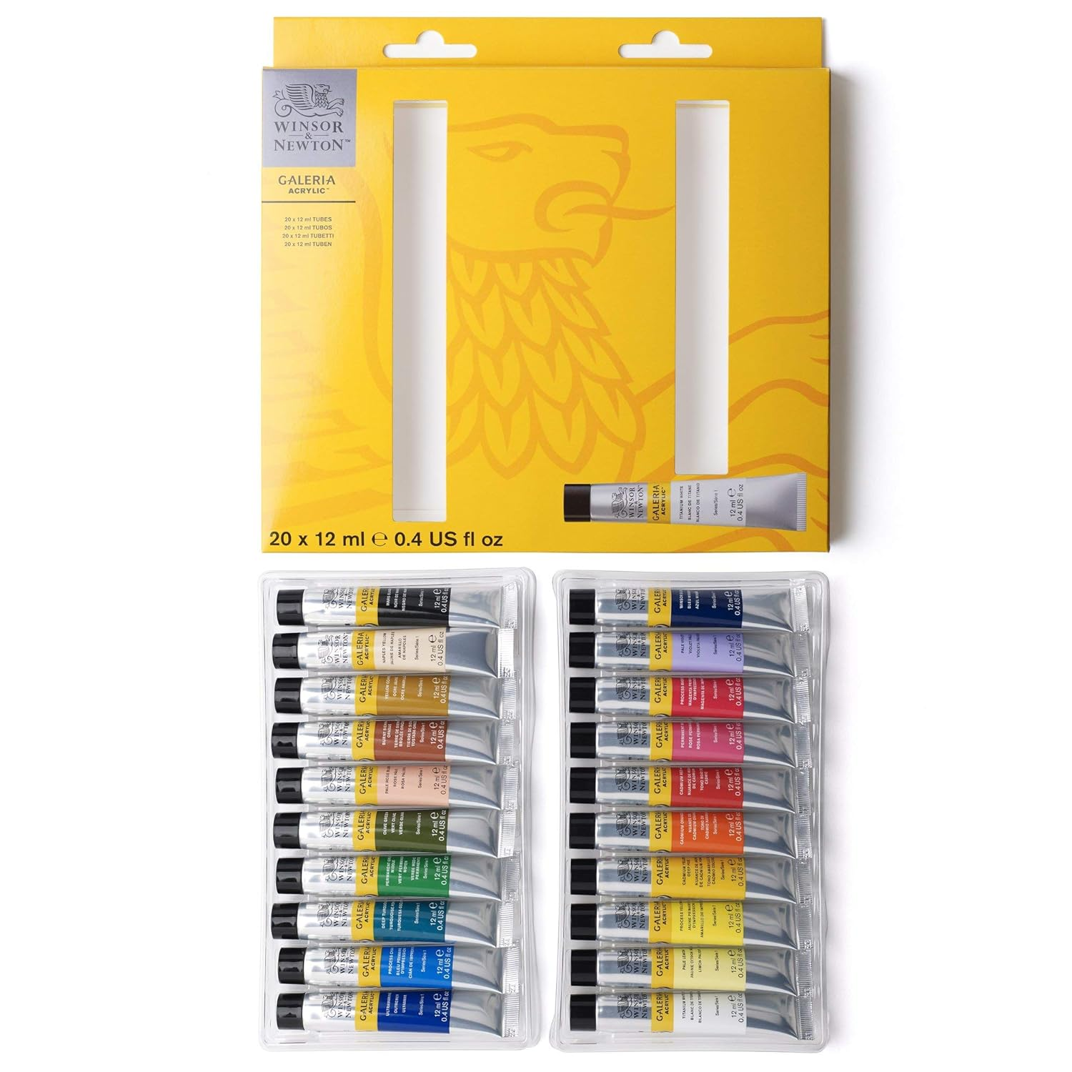 Winsor & Newton, Galeria Acrylic, 20X10Ml Tube Set