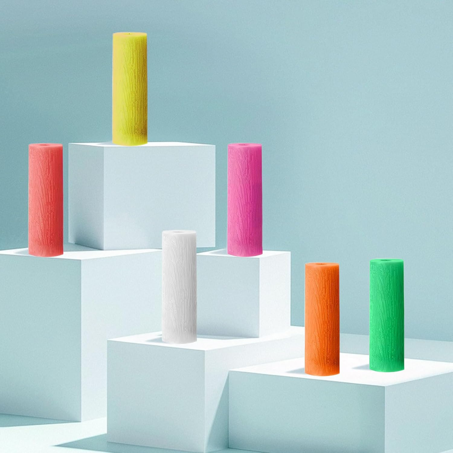 24 Pcs Aligner Chewies, Silicone Orthodontic Chewers, Reusable Orthodontic Chewers for Aligning Trays (6 Colors) image number 2