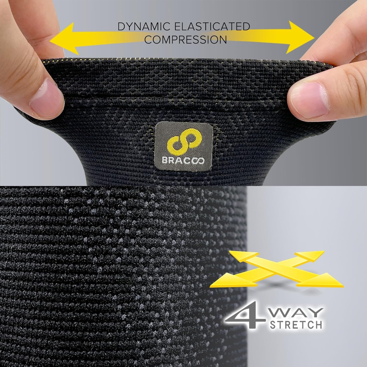 Bracoo Elbow Brace for Tendonitis, Tennis Elbow Brace for Elbow Support, 2 Pack Breathable Arm Sleeve for Gym, Golf, Golf Elbow, Arthritis, Pain Relief, Injury Recovery, EE92 Black S image number 4