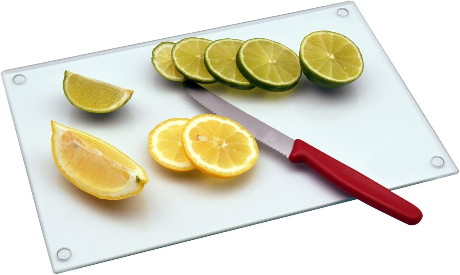 Harbour Housewares Rectangle Glass Chopping Board - 30Cm X 20Cm - Clear - 1X Tempered Heat-Resistant Home Kitchen Worktop Saver Hob Cooker Stove Top Surface Protector Cover Cutting Boards image number 3