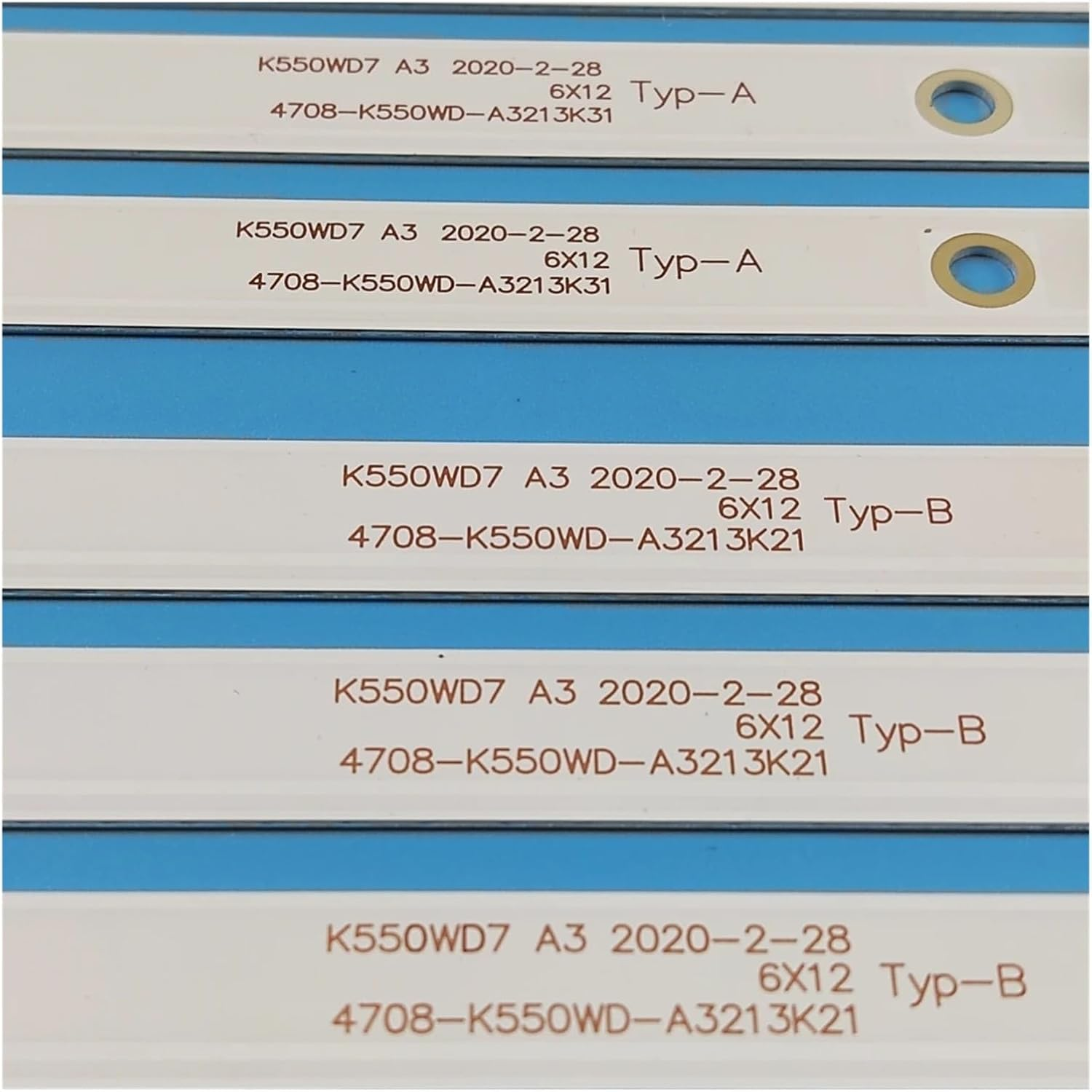 55 Inch Use LCD TV Backlight Bar K550WD7 7422-550LGK-385A7241-F De S.-Tream BM55L71-SMART S.-Kymedia S55Uk100 D.-Exp F55B7000T image number 2