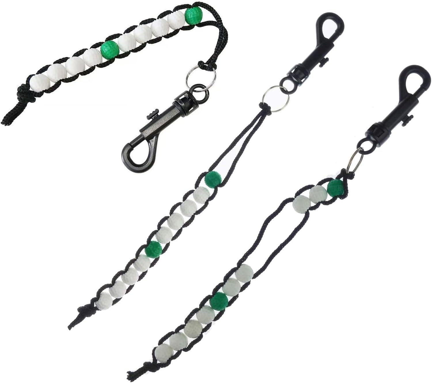 10Pcs Golf Beads Count Stroke Score Counter with Clip, Golf Rhinestone Bead Score Counter, 10 Colors image number 1