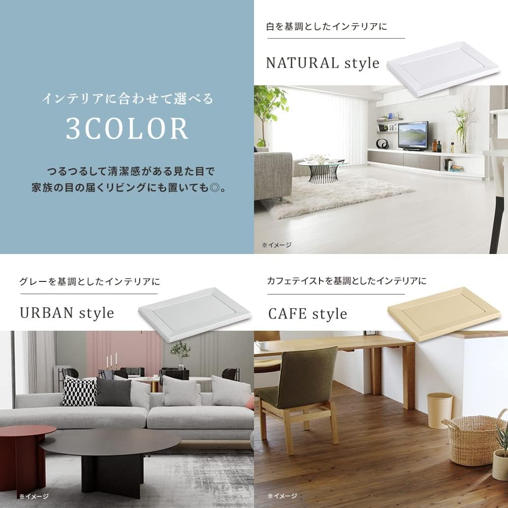 Iris Ohyama Dog Toilet, Square Dog Tray, Just Pinch Magnet, Regular, Light Gray, Washable