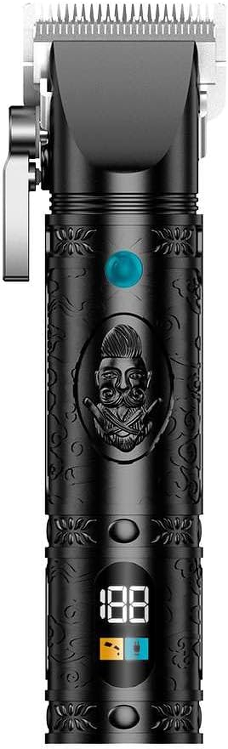 Cecotec Precisioncare Samurai Profiling 6 in 1 Multifunction Professional Shaper for Nose and Body, Autonomy 150 Min, Combs 3-15 Mm, Precise Profiling, Storage Base, Display