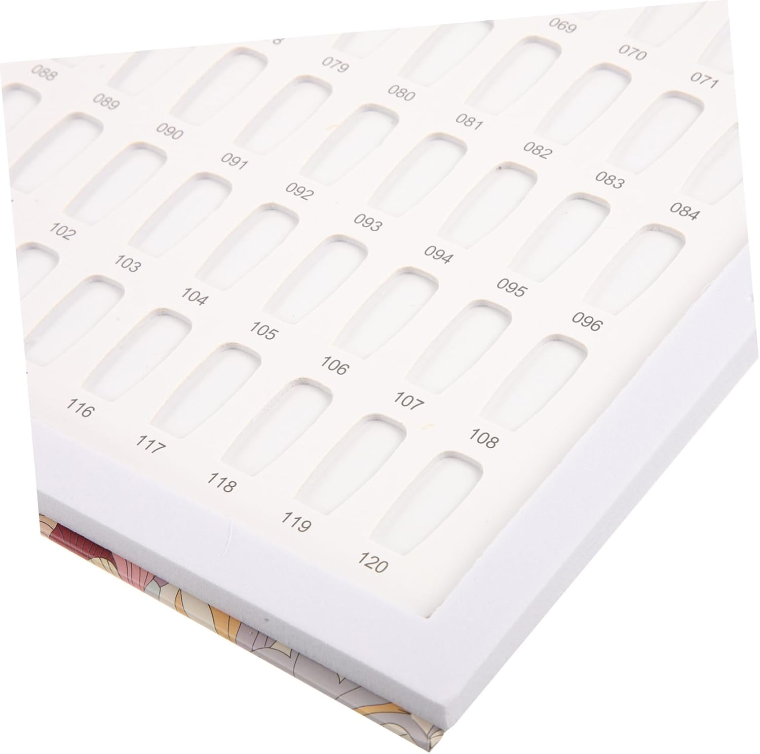OATIPHO Nail Gel Sample Plate Nail Display Card Book 120-Color Manicure Color Chart Professional Use image number 4