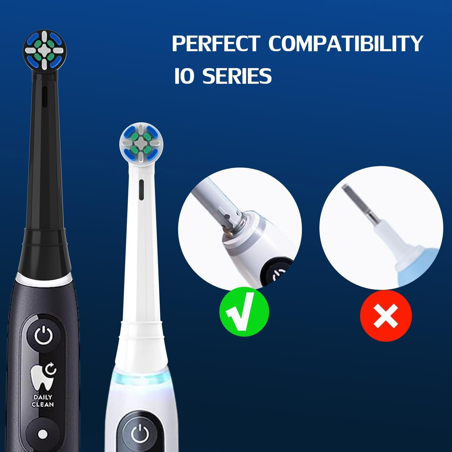 Io Ultimate Clean Toothbrush Heads Compatible with Oral-B Io 3/4/5/6/7/8/9/10 Series, Gentle Care Replacement Brush Heads image number 1