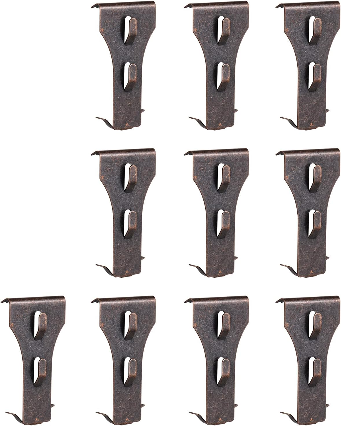 QIUNI 10 PCS Outdoor Hanging Hooks for 60-70Mm Brick Height - No Drilling Sliding Hanger Clips for Festival Birthday Decoration image number 3