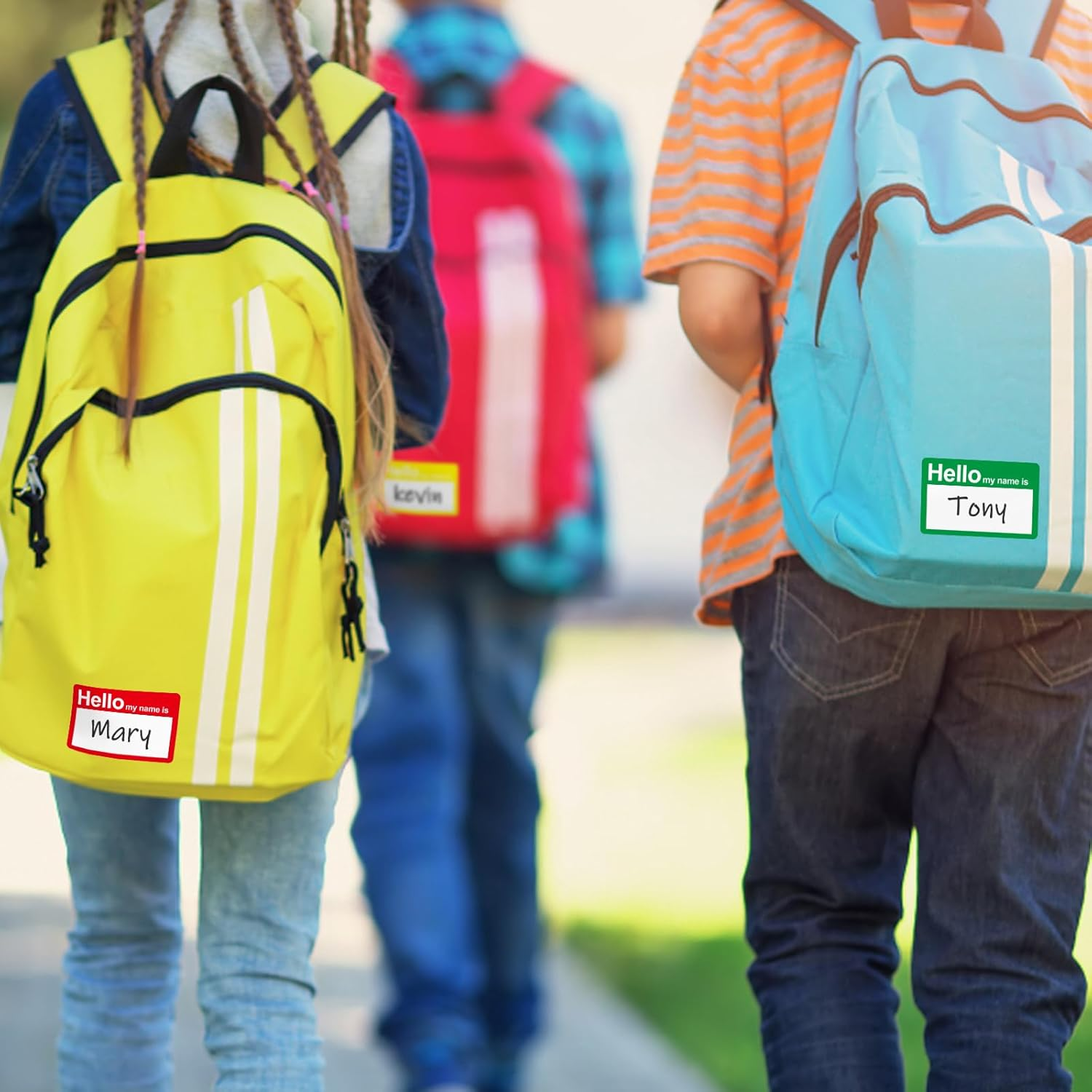 L LIKED Name Tag Stickers - 3.5" X 2.25" Hello My Name Is Labels for School Office Home (Hello - 200 Labels) image number 4