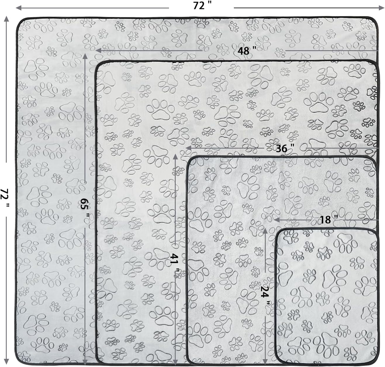 Qeils Reusable Puppy Pads, 2 Pack Washable Pee Pads for Dogs, Waterproof Non Slip Wee Wee Pad, Absorbent and Leakproof Training Mats for Potty, Crate, Playpen, Bed, Sofa, 18"X 24" image number 3