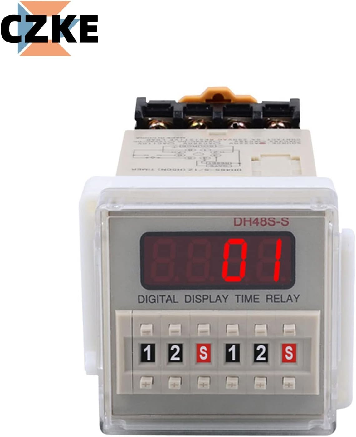 Dh48S-2Z Digital Display Time Relay Timer Power on Delay Time Controller 2NO2NC (Size : ACDC24) image number 4