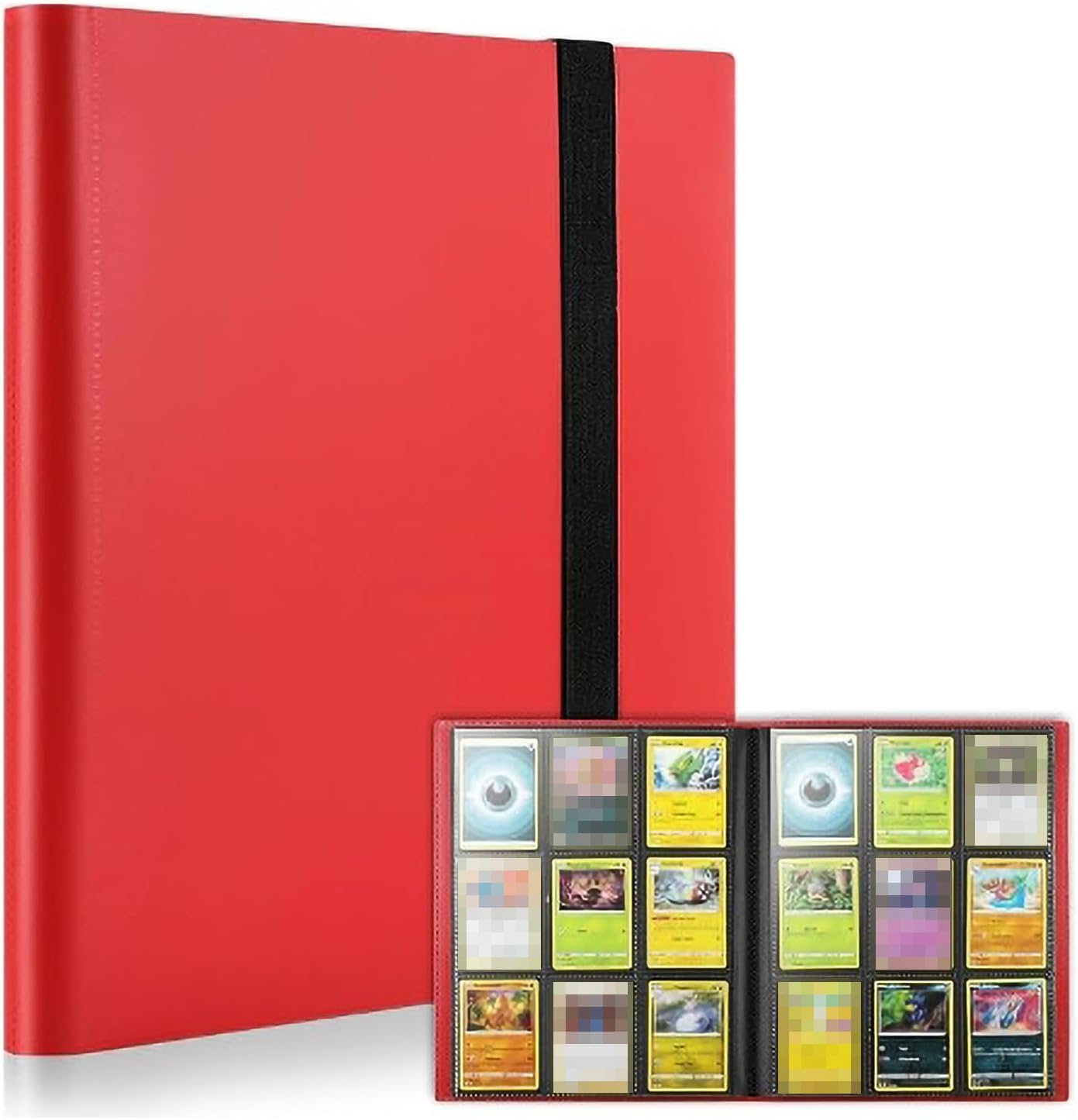 9 Pocket Trading Card Binder Holder, Card Binder for Game Cards Binder 9-Pocket, Sports Card Album with Card Sleeves, Basketball Card Sleeves Compatible with Yugioh MTG Cards, Put up to 360 Cards image number 2