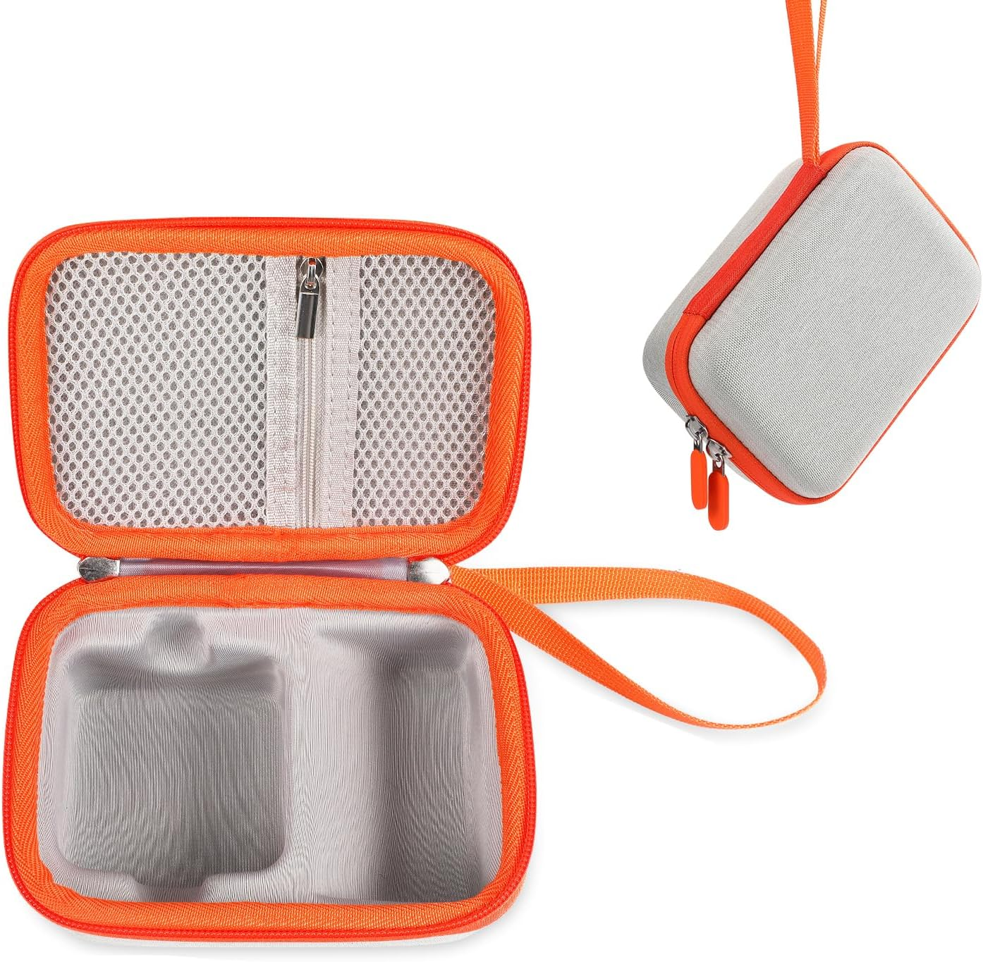 Hard Travel Case for Yoto Mini Portable Bluetooth Audio Player, EVA Storage Bag with Carrying Strap for Story Player, Audio Card, Charging Cable (Large, Grey)