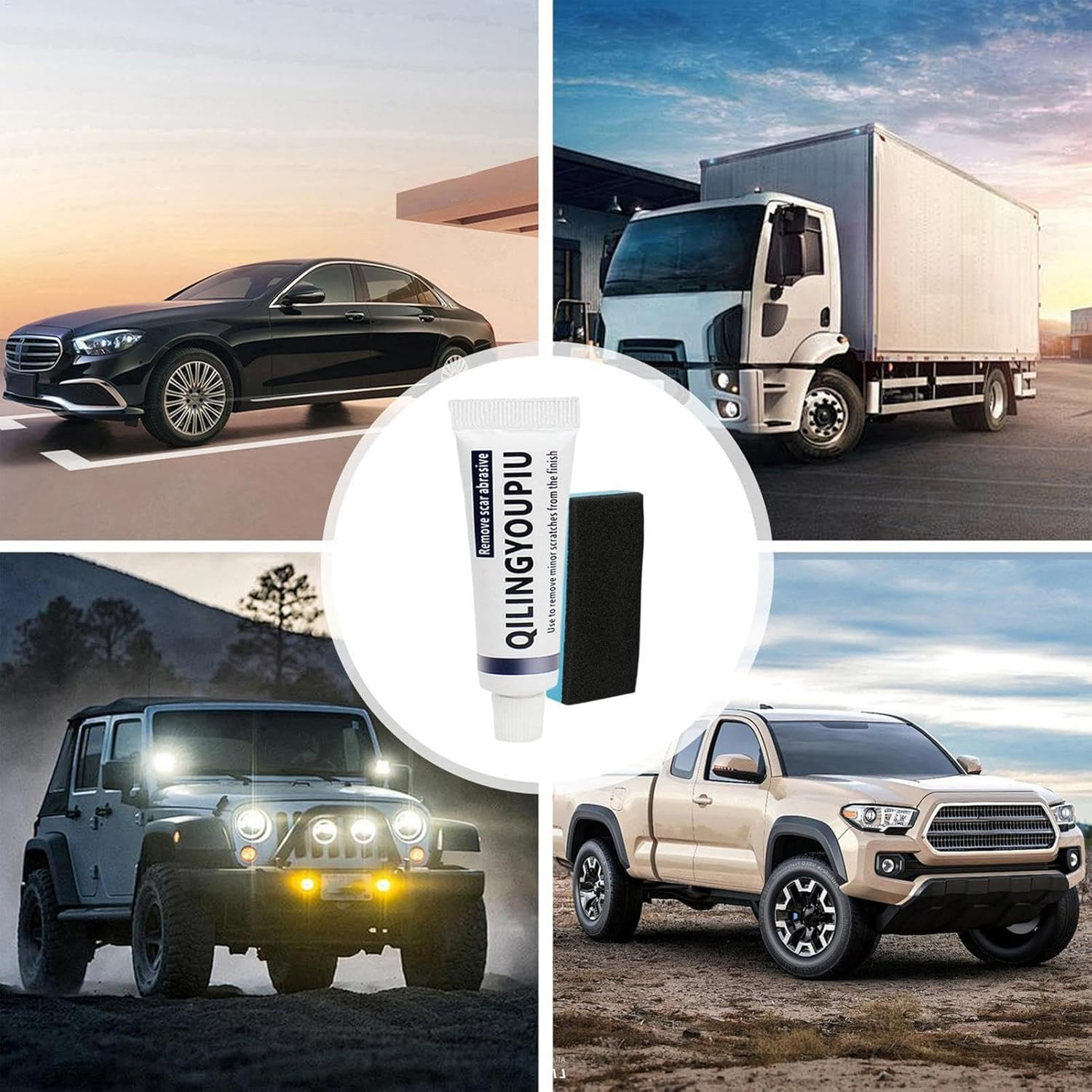 Car Scratch Remover for Deep Scratches, Safe Scratch Remover with Sponge Safe Polishing Compound, Car Touch up Paint for Scratches, Wear & Water Stains image number 5