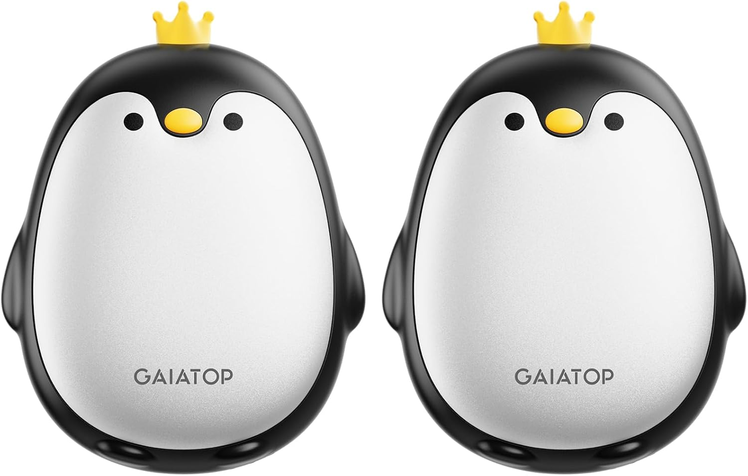 Gaiatop Hand Warmers Rechargeable 2 Pack, 3 Settings Pocket-Sized Cute Penguin, Fast Hot Hands Reusable Portable Electric Heater for Camping Hunting Golf, Gifts for Women Men image number 5