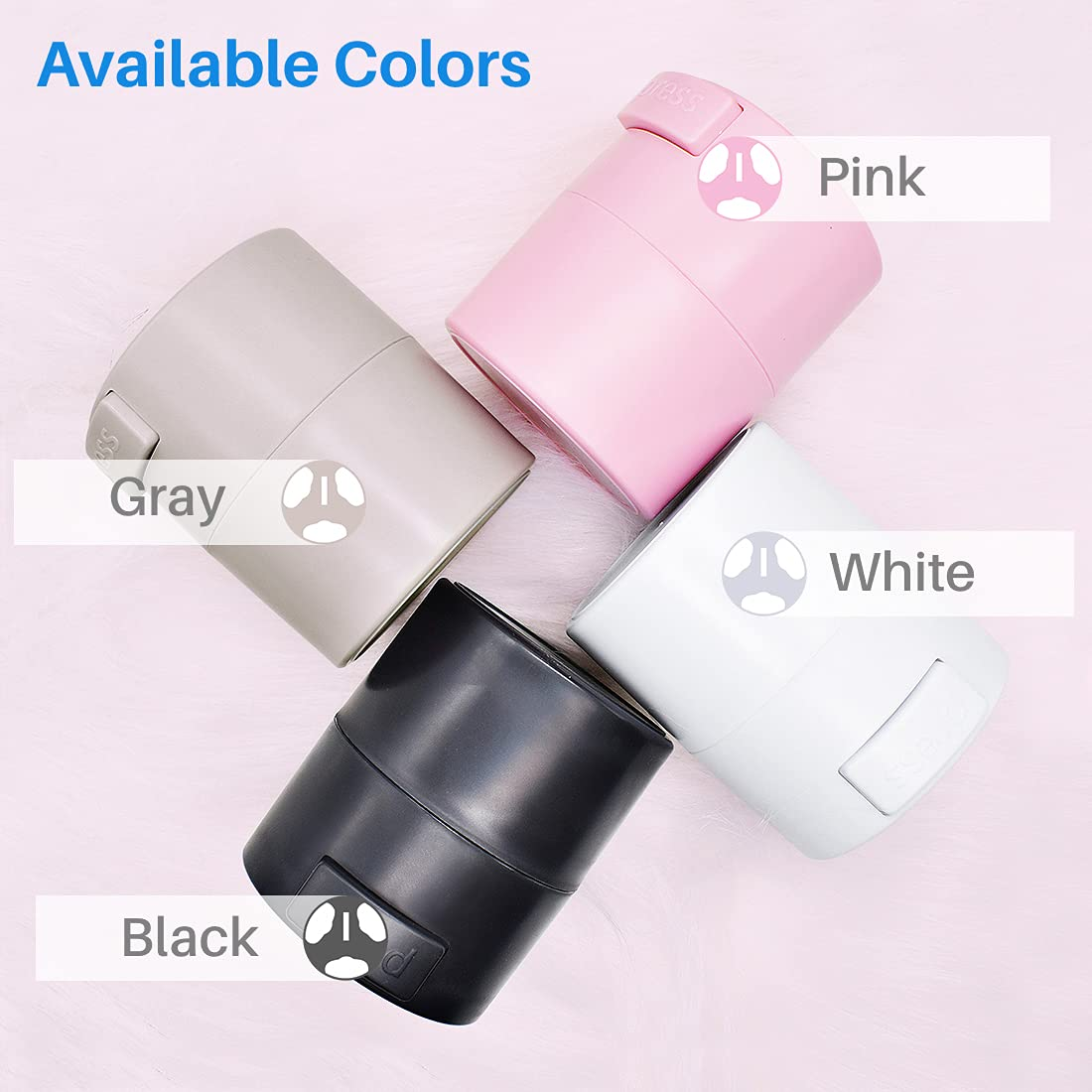 Kalevel Glue Storage Container Eyelash Extensions Glue Storage Tank Lash Adhesive Jar for Beauty Salon, Home DIY or Travel (Pink) image number 6