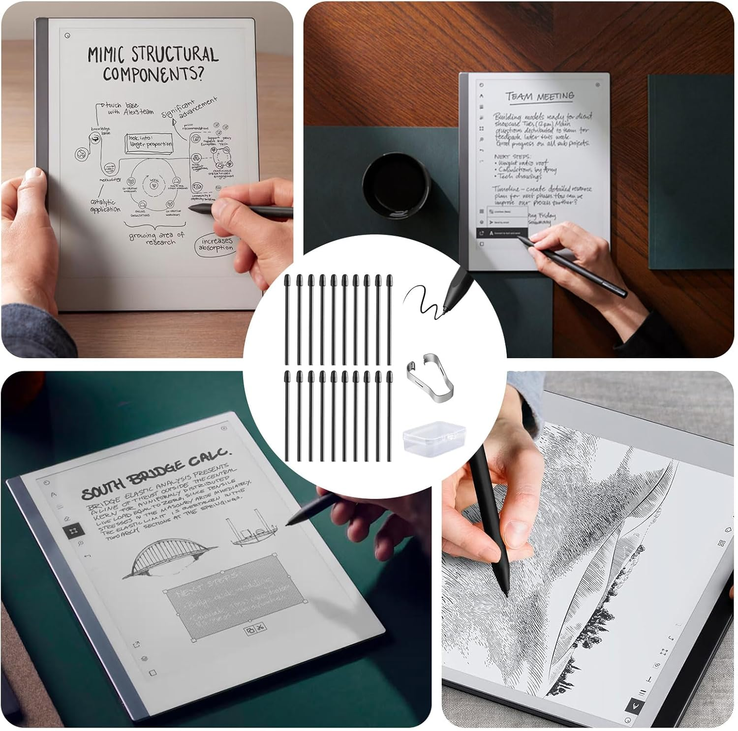 20 Tips Replacement Pen Tips for Remarkable 2 Pen with 4096 Pressure Sensitivity Pen Tips for Remarkable 2 Paper Tablet Marker with Tip Removal Tool image number 4